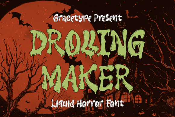 Preview specimen of Drolling Maker blackletter font