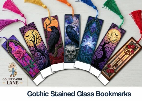 Gothic Stained Glass Bookmarks