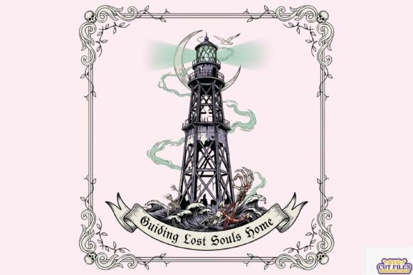 Guiding Lost Souls Home PNG Halloween