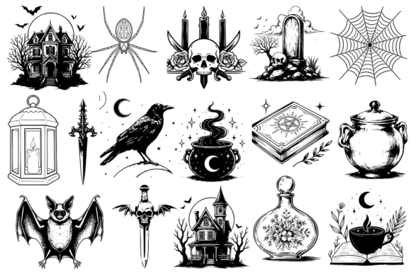 Halloween Gothic SVG Bundle.