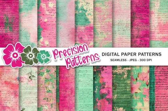 Preview of Handwriting Pink and Green Junk Journal
