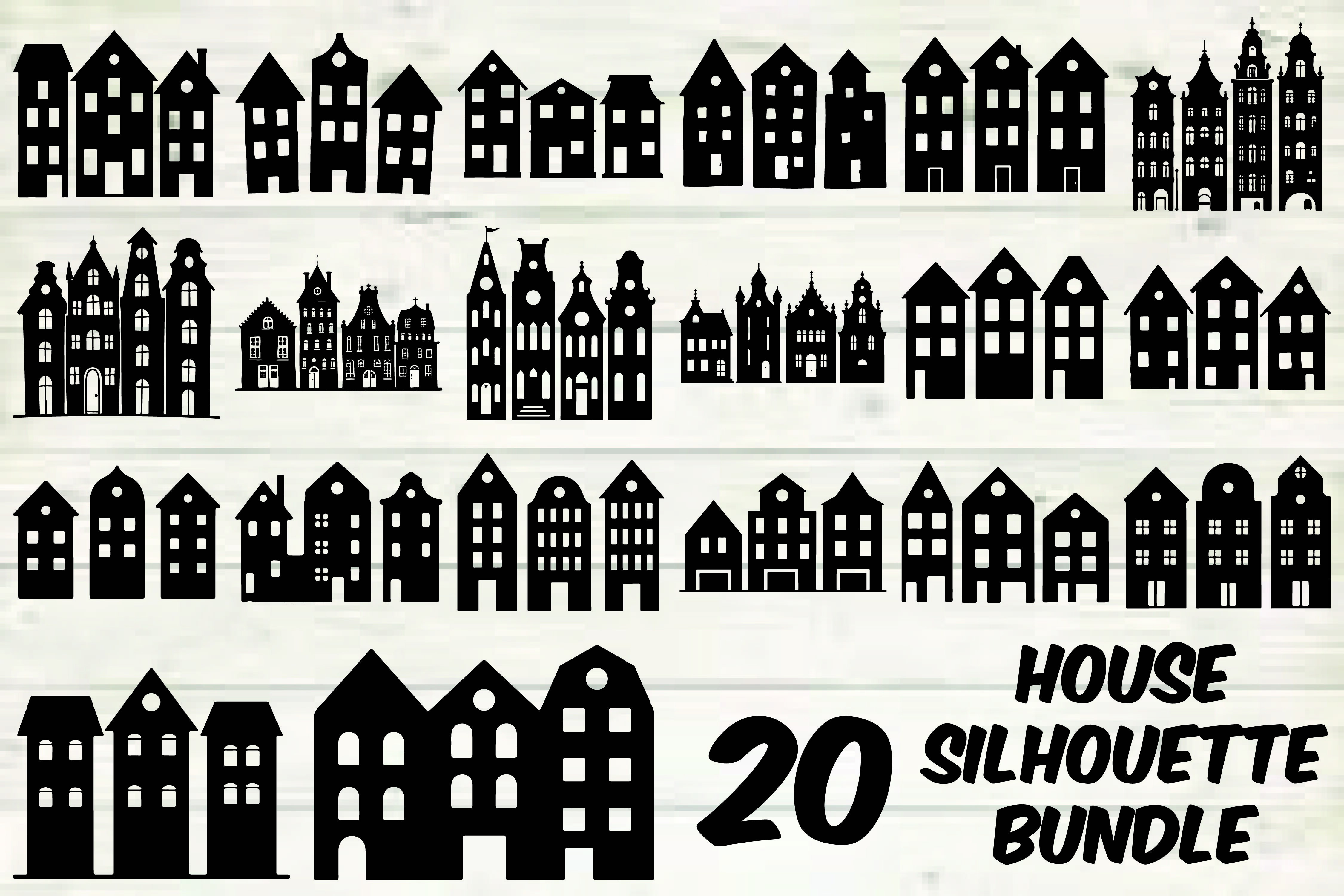House Silhouette Bundle