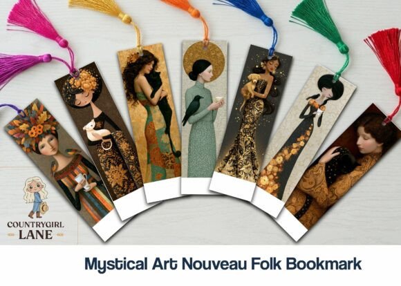 Mystical Art Nouveau Folk Bookmark