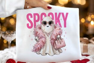Preppy Brushstroke Spooky Ghost PNG Graphic by Creative Community ...