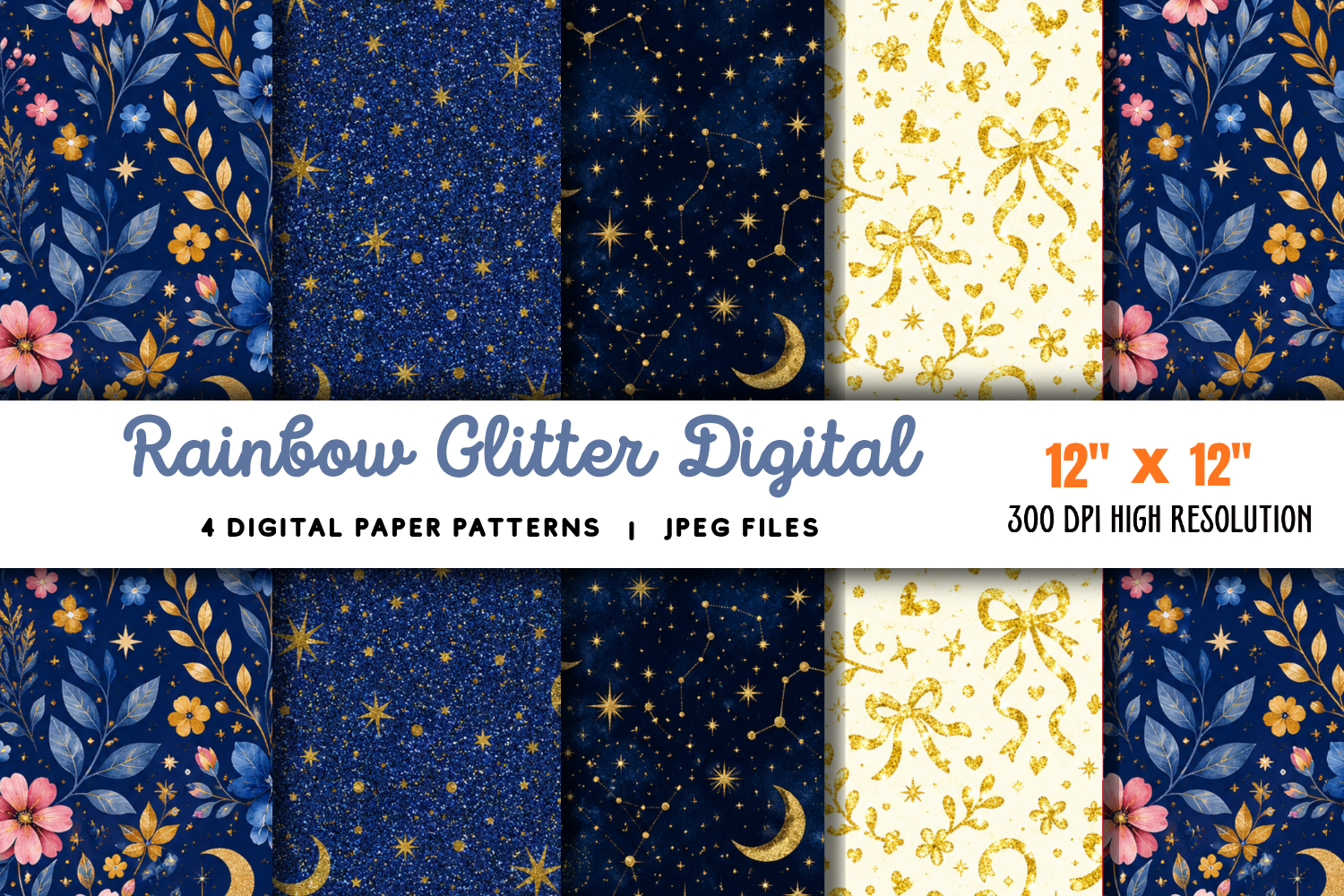 Rainbow Glitter Paper Background Graphic by Styled Stock · Creative Fabrica
