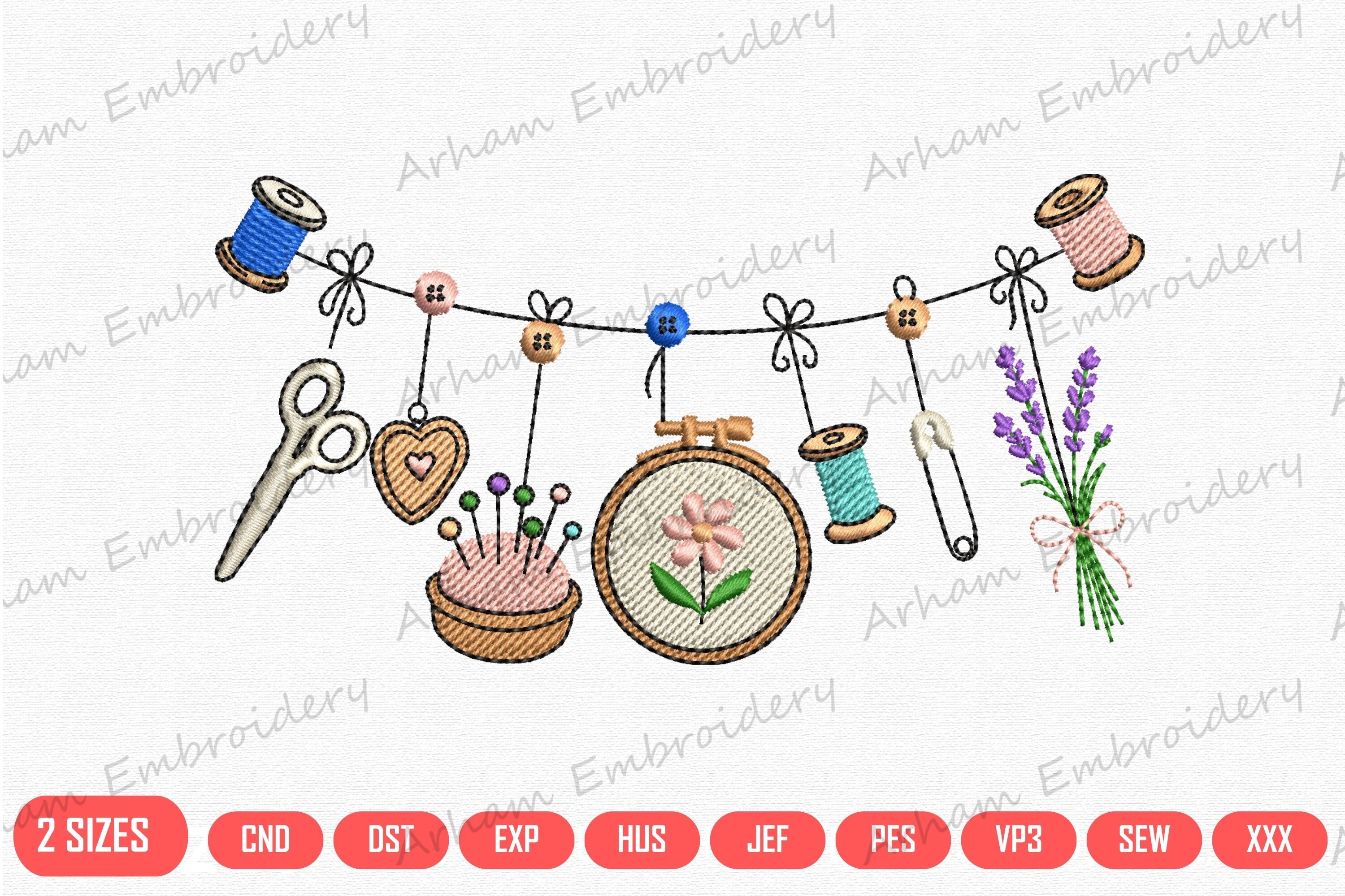 Sewing & Embroidery Tools · Creative Fabrica