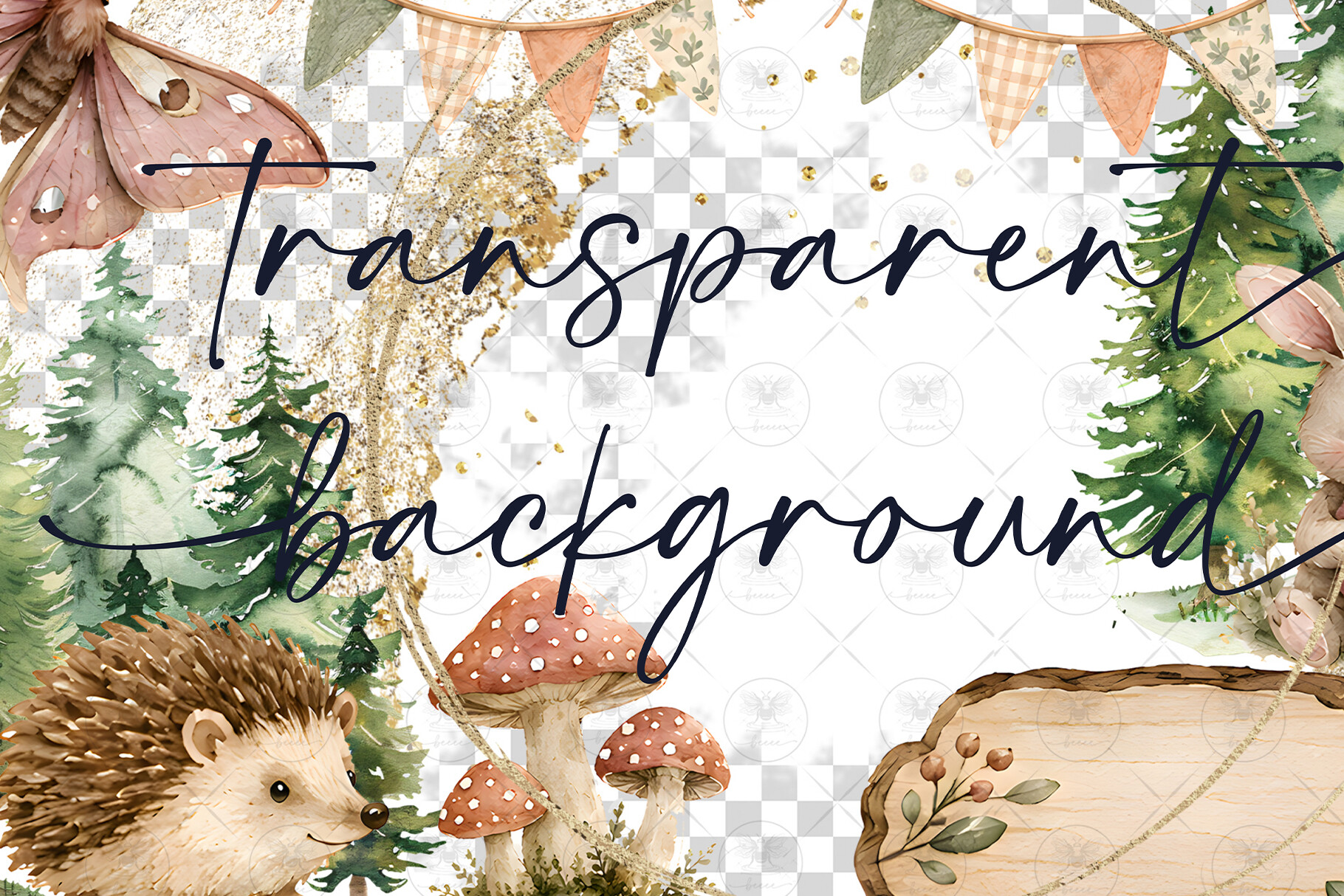 Woodland Animals Clipart - photo 2