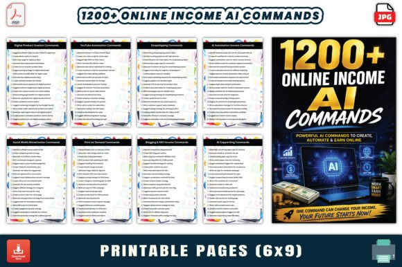 1200+ Online Income AI Commands