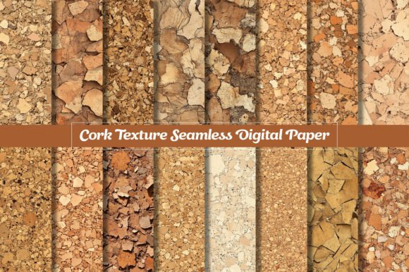 Cork Texture Seamless Digital Paper