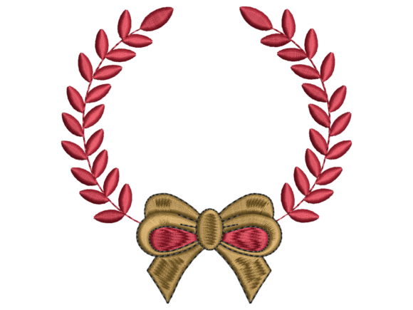 Elegant Bow Laurel Wreath