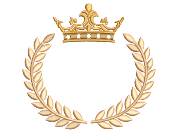 Golden Crown Laurel Frame