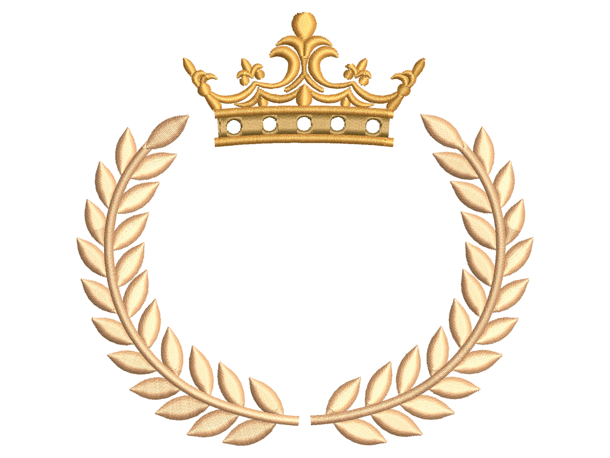 Golden Crown Laurel Frame