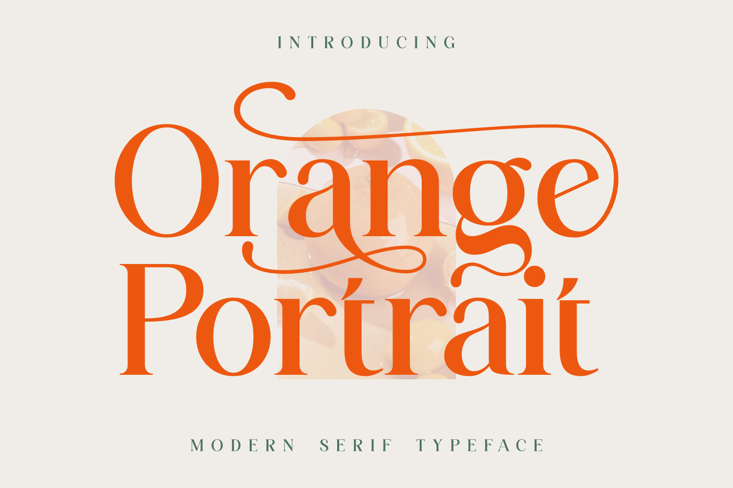 Orange Portrait Font - photo 1