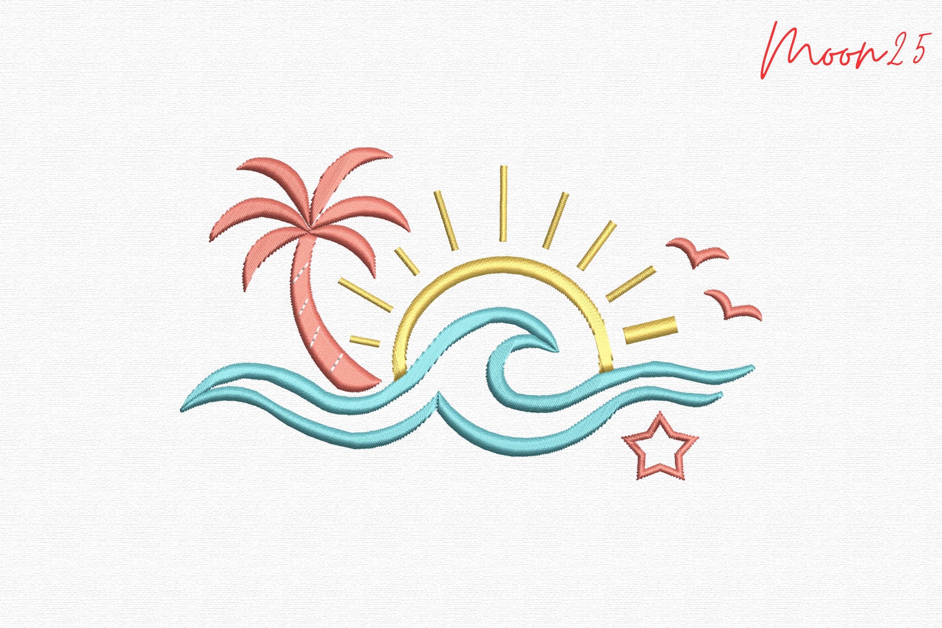 Palm Tree Sunset Ocean Wave Machine