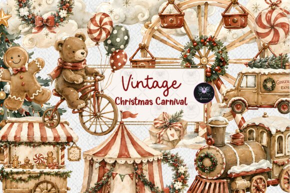 Vintage Christmas Clipart