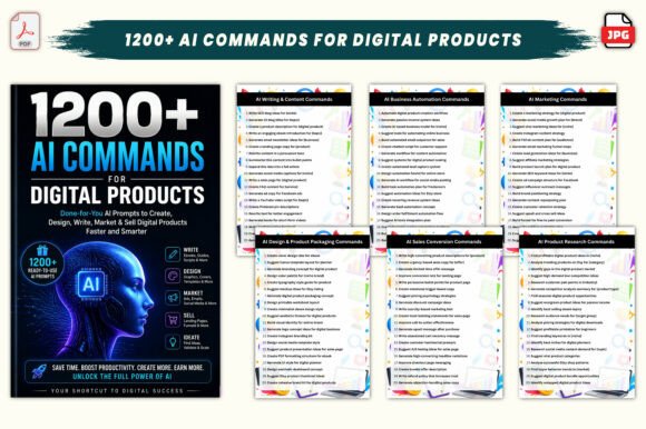 1200+ AI Commands for Digital Products