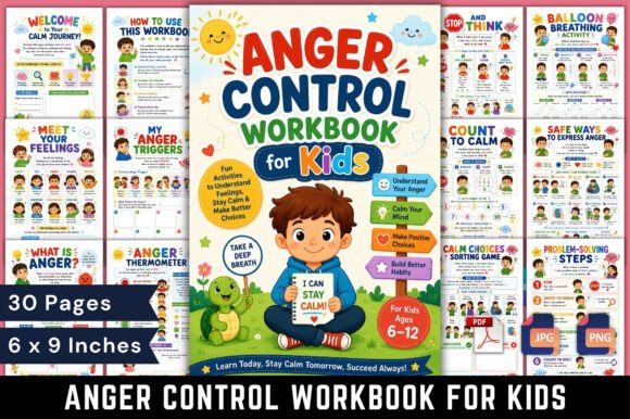 Anger Control Workbook for Kids