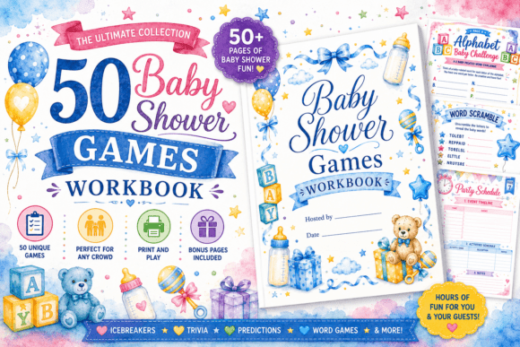 Baby Shower Games Workbook