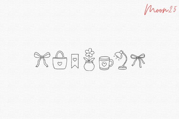 Bow Coffee Mug Flower Tote Bag Icons