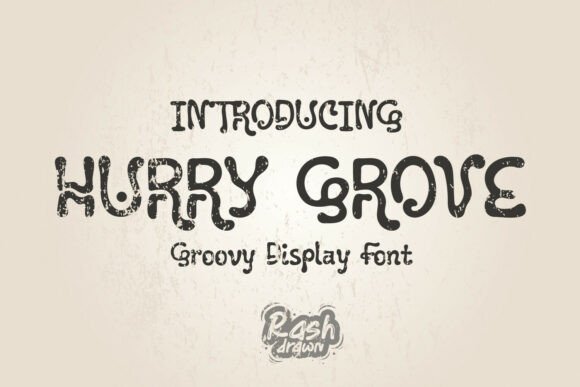 Hurry Grove Font - Whimsical Lettering Fonts