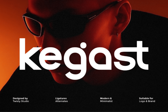Preview specimen of Kegast sans serif font
