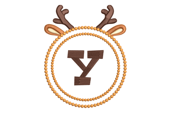Letter Y in Cute Frame