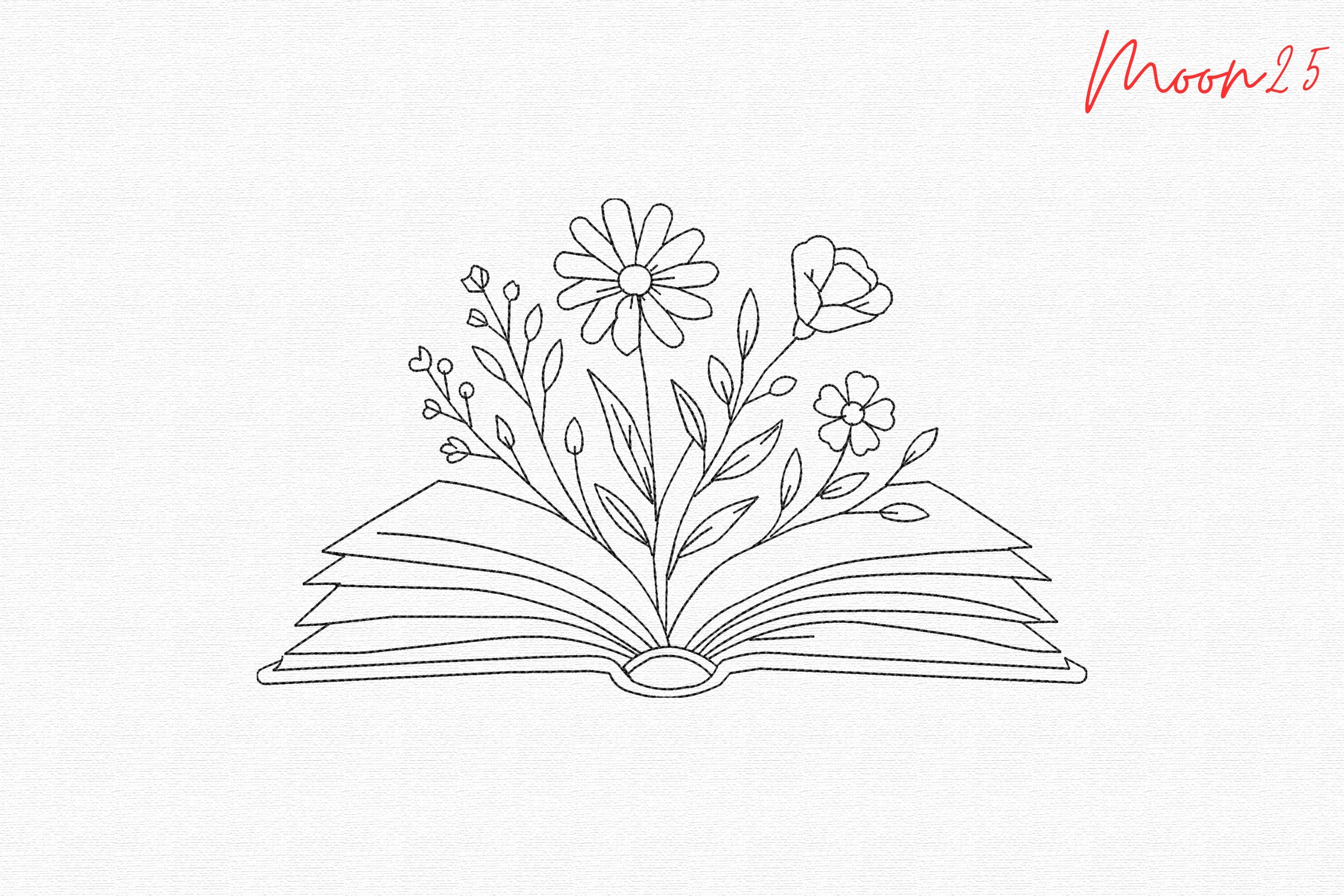 Open Book Floral