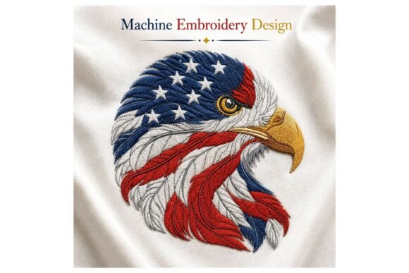 Patriotic Eagle Head