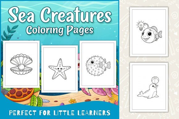 Sea Creatures Coloring Pages for Kids