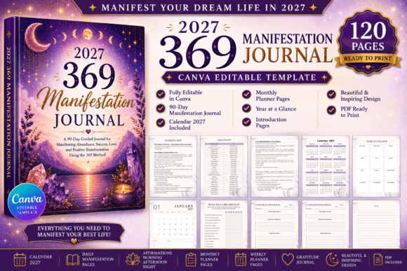 369 Manifestation Journal | 2027 KDP