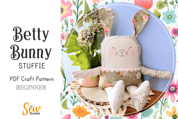 Betty Bunny Stuffie - PDF Pattern