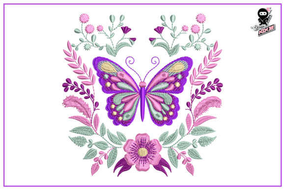 Butterfly in Flowers