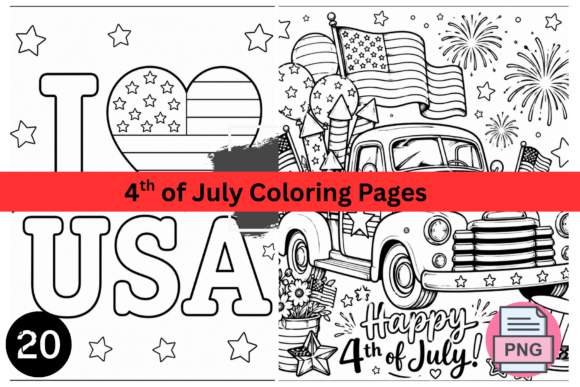Children Coloring Pages 4th of July