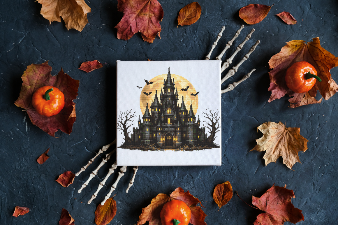 Haunted Castle Cross Stitch Pattern – Go