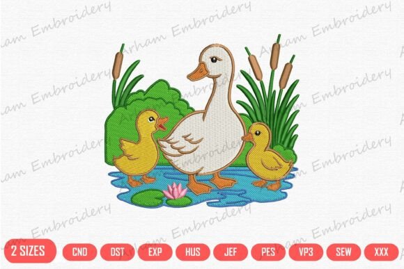 Mother Duck and Ducklings