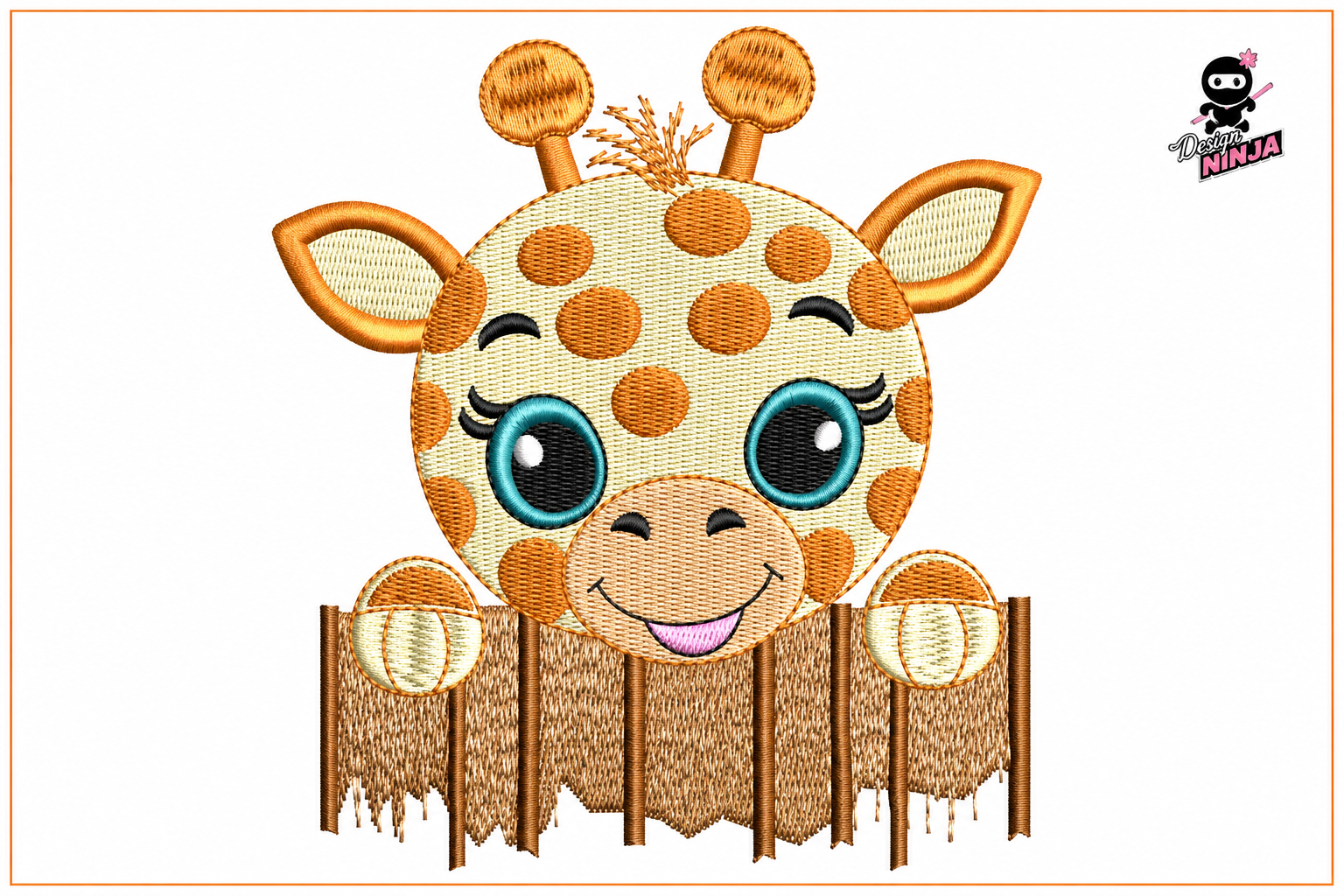 Peeking Baby Giraffe