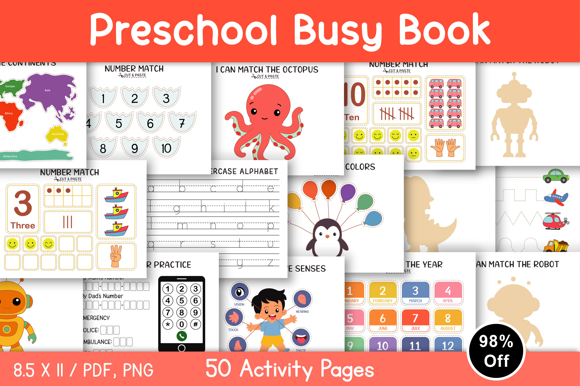 Preschool Busy Book Printable
