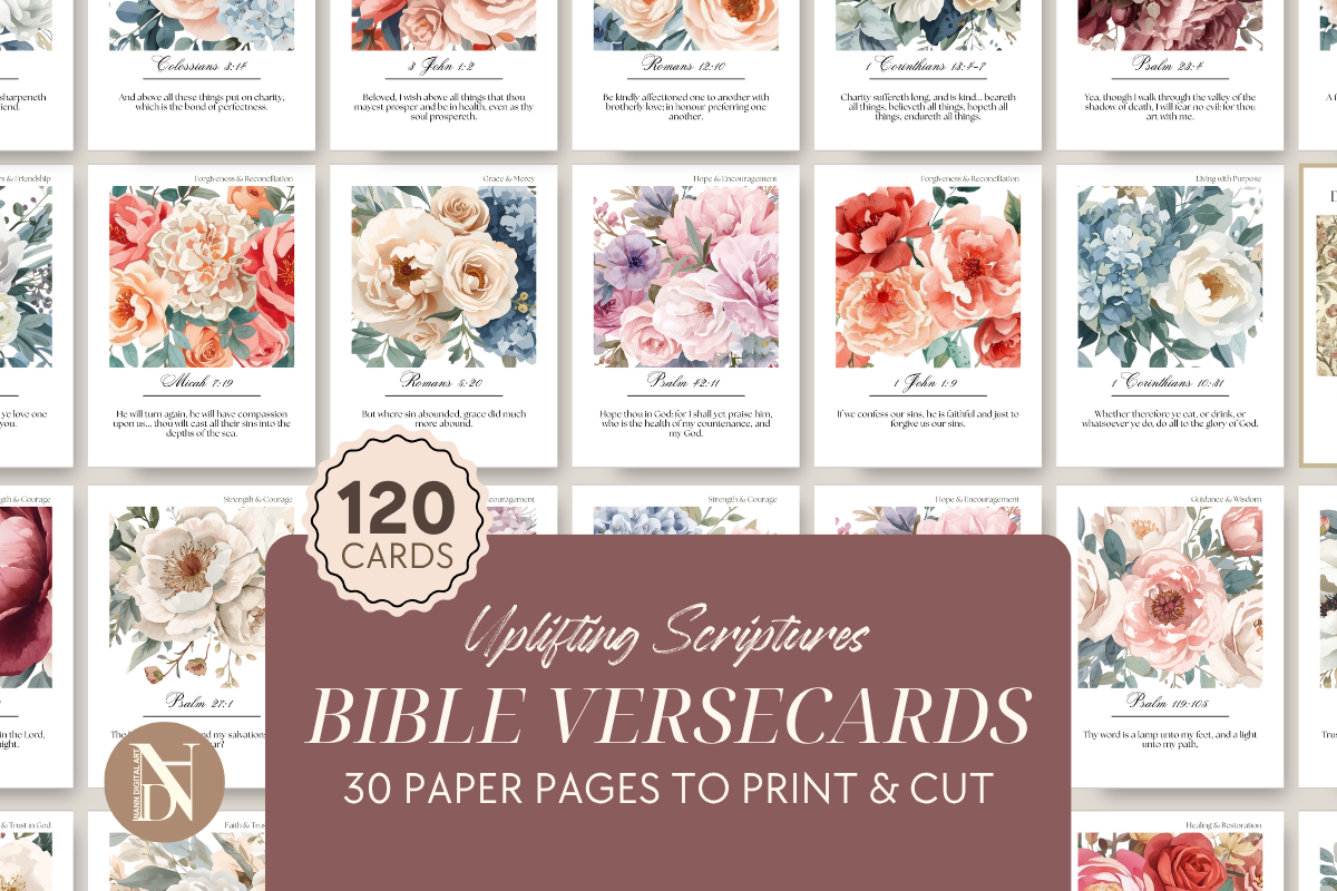 120 Printable Scripture Cards Bundle