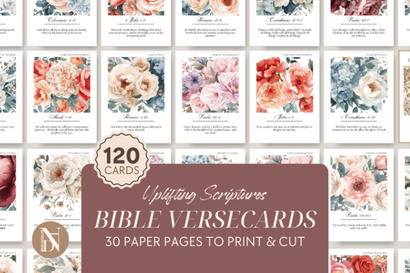 120 Printable Scripture Cards Bundle
