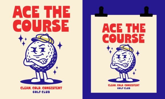Cartoon Character Golf Ball