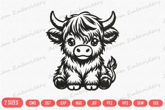 Cute Baby Highland Cow