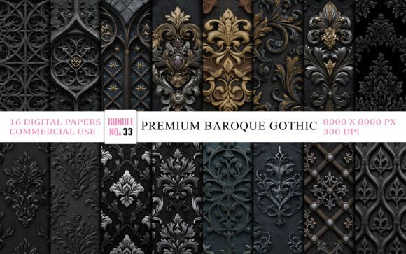 Premium Baroque Gothic Wallpaper Bundle