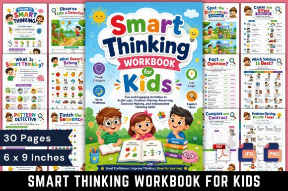 Smart Thinking Workbook for Kids