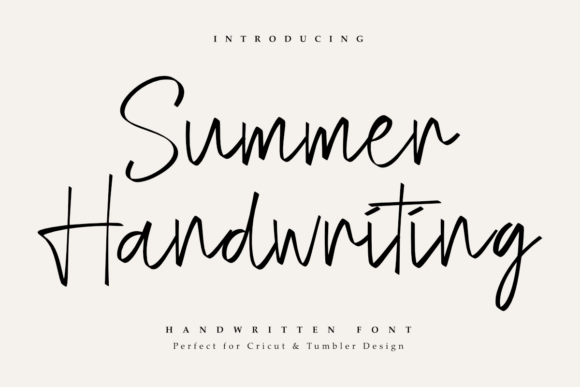 Summer Handwriting Font