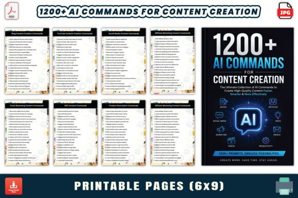 1200+ AI Commands for Content Creation