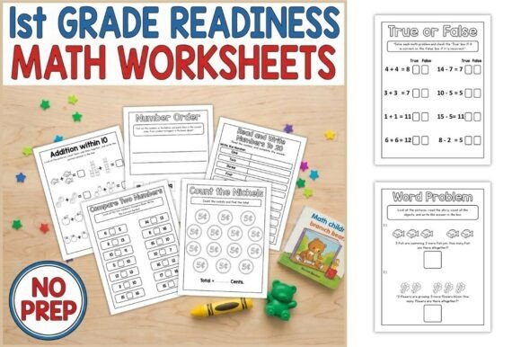 Readiness Test Math First Grade 1st grade Worksheets | Printable Teaching Materials & Games - Creative ...