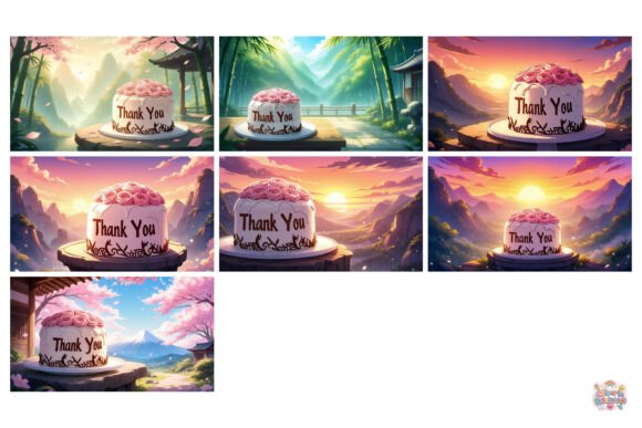 Anime Cake Card Images
