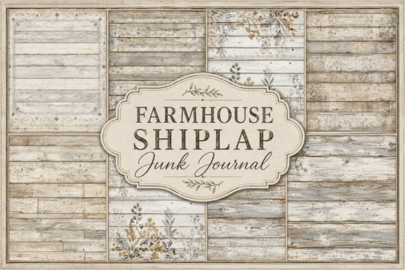 Preview of Farmhouse Shiplap Junk Journal