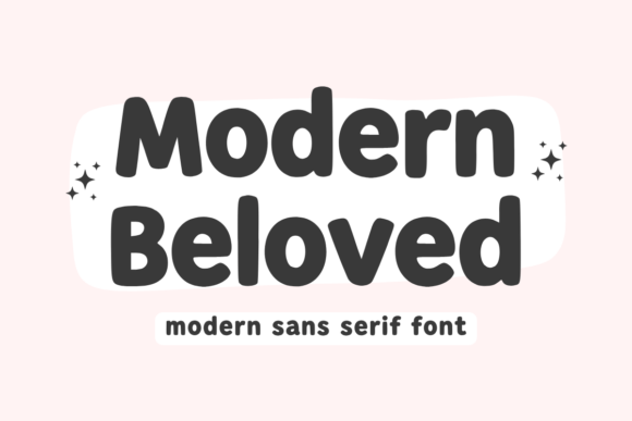Preview specimen of Modern Beloved sans serif font