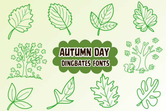 Preview of Autumn Day dingbat font